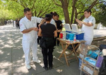 ISSSTE realiza jornada de vacunación preventiva en la SSPT