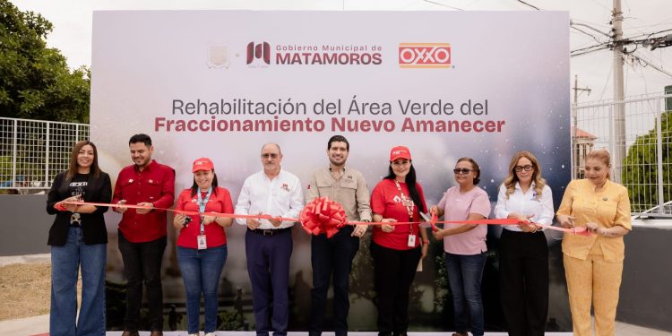Alianza público-privada reactiva espacios públicos en Matamoros