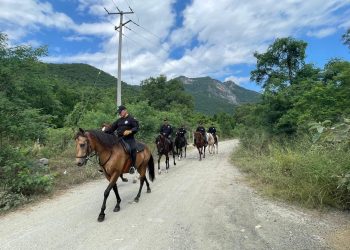 Refuerza Agrupamiento Montado de la Guardia Estatal vigilancia en zonas de difícil acceso