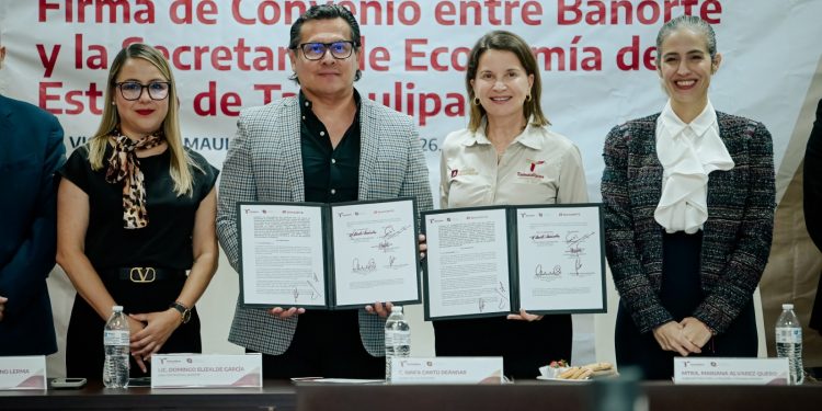 Tamaulipas, primero en formalizar alianza con Banorte en apoyo a las PyMEs