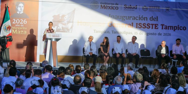 Inaugura presidenta Sheinbaum Hospital General del ISSSTE en Tampico; recuperan acceso a la salud pública