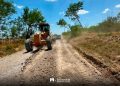 Rehabilitan acceso principal del Ejido El Ebanito y anuncian trabajos en calles de la comunidad