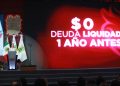 Deuda cero, uno de los grandes resultados del Segundo Informe de Gobierno de Carmen Lilia Canturosas