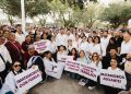 Beto Granados acompaña al gobernador Américo Villarreal durante presentación de resultados en Río Bravo