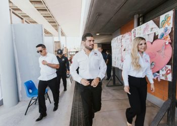 Fortalece el Gobierno Municipal la infraestructura educativa en la Secundaria Técnica No. 96 de Matamoros