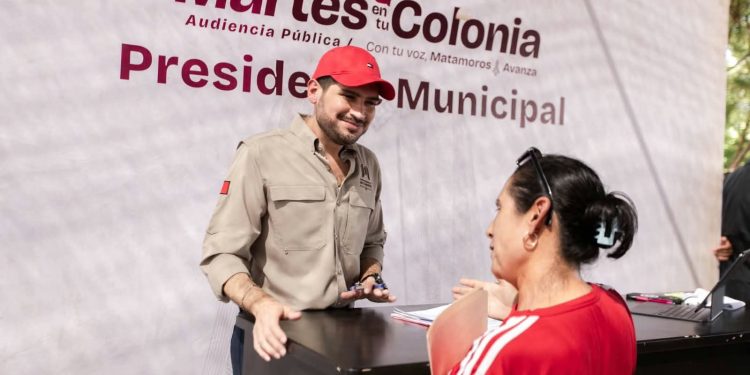 Presenta el Gobierno Municipal cartera de proyectos 2027 y despliega jornada de atención directa en colonias de Matamoros