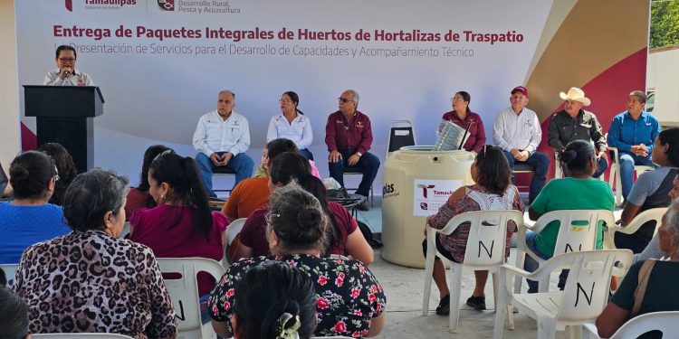 Fortalece el Gobierno de Tamaulipas la seguridad alimentaria con huertos de traspatio