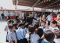 Supervisa José Alberto Granados Fávila trabajos de mantenimiento en la primaria Vicente Cevada Vera